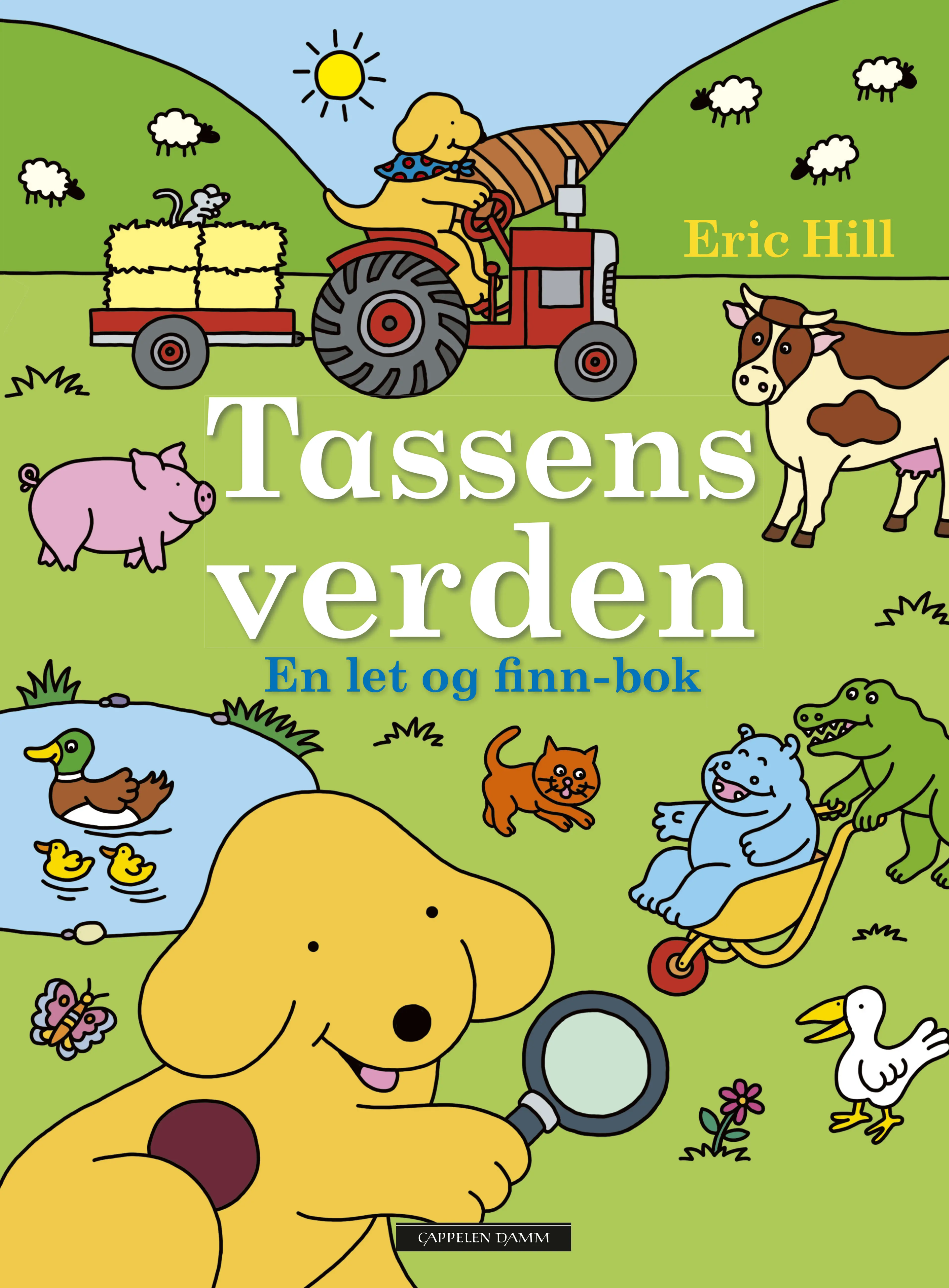 Omslag Tassens verden - en let og finn-bok av Eric Hill (Innbundet)