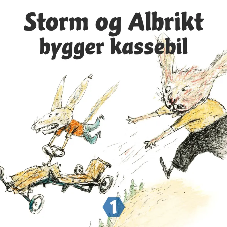 Omslag Storm og Albrikt bygger kassebil av Thomas Framnes (Lydbok)
