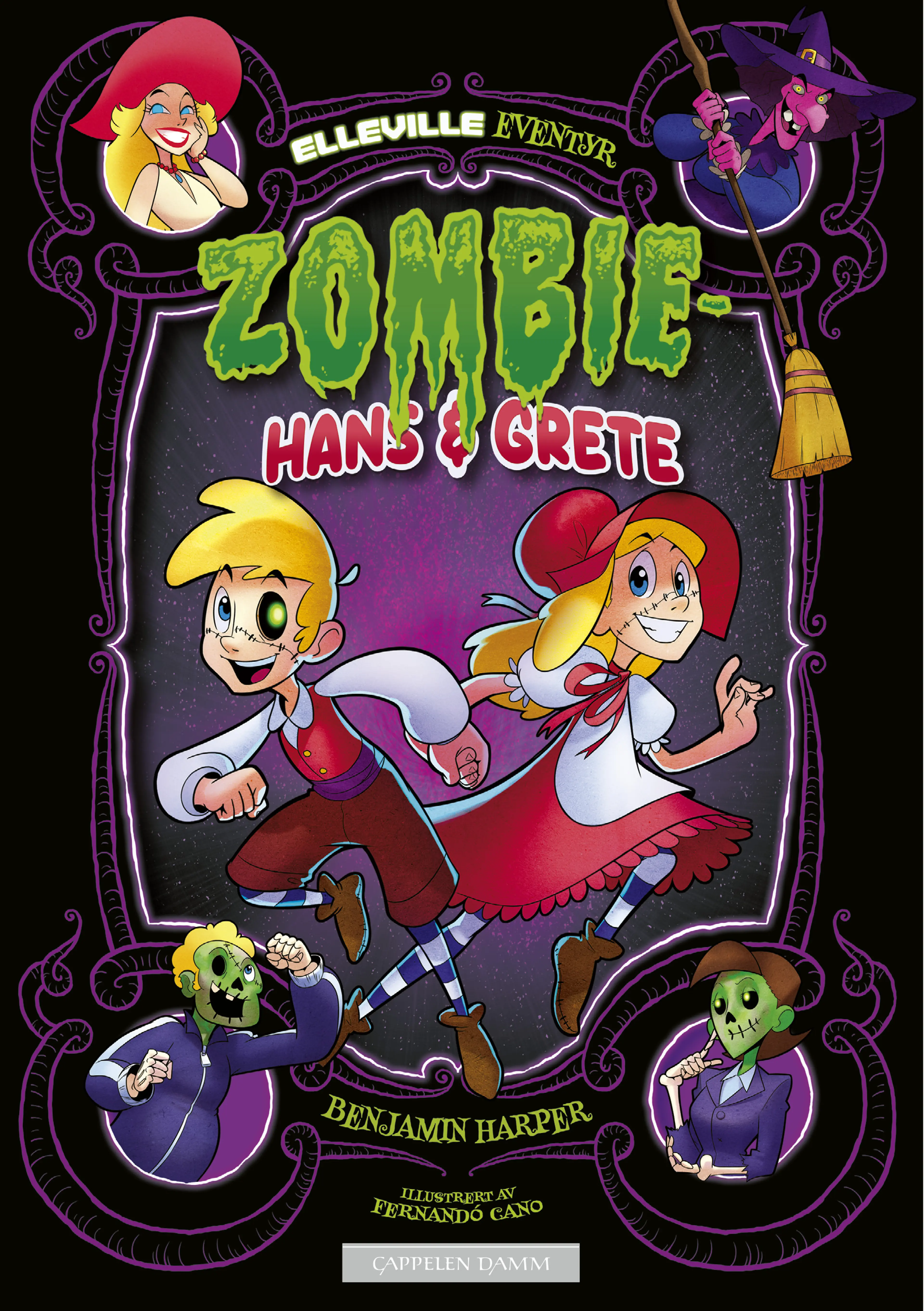 Omslag Elleville eventyr: Zombie-Hans & Grete av Benjamin Harper (Ebok)