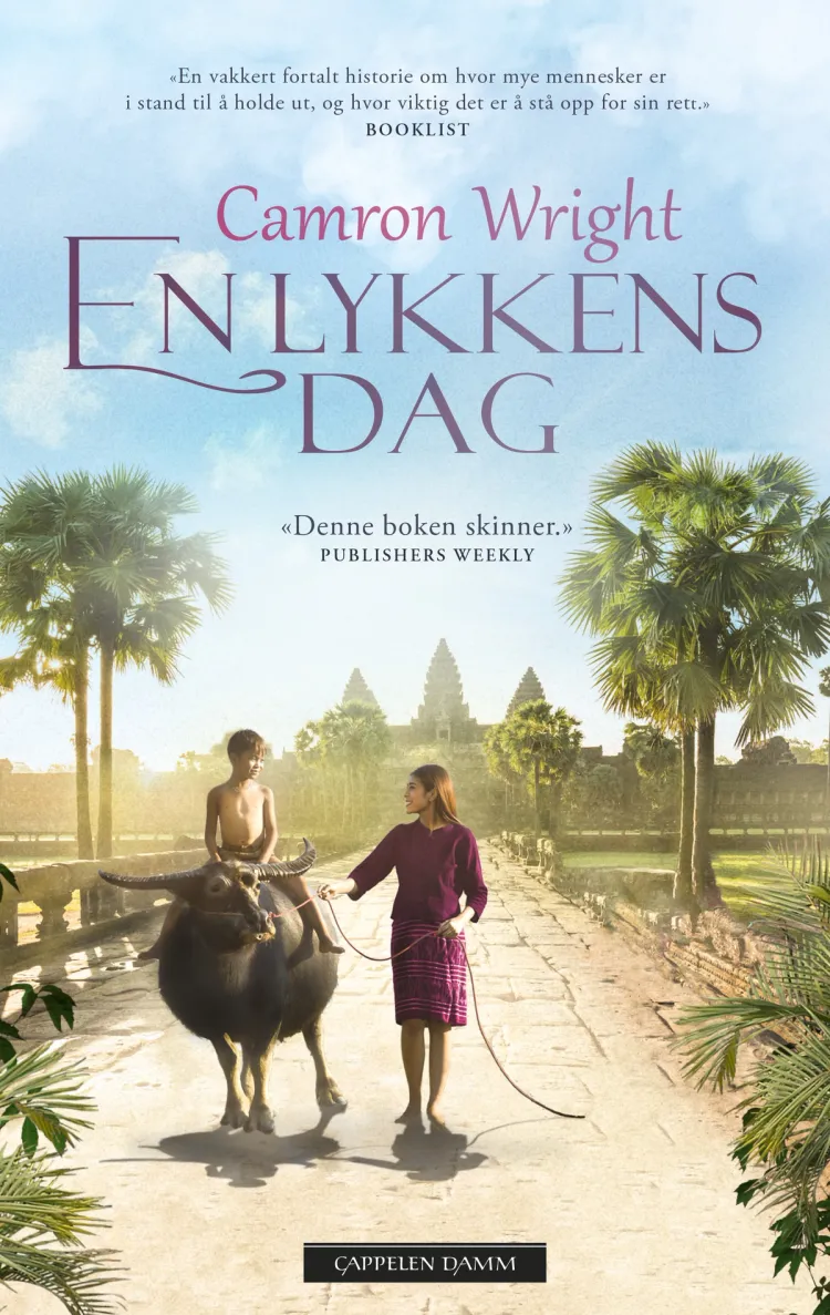 Omslag En lykkens dag av Camron Wright (Innbundet)