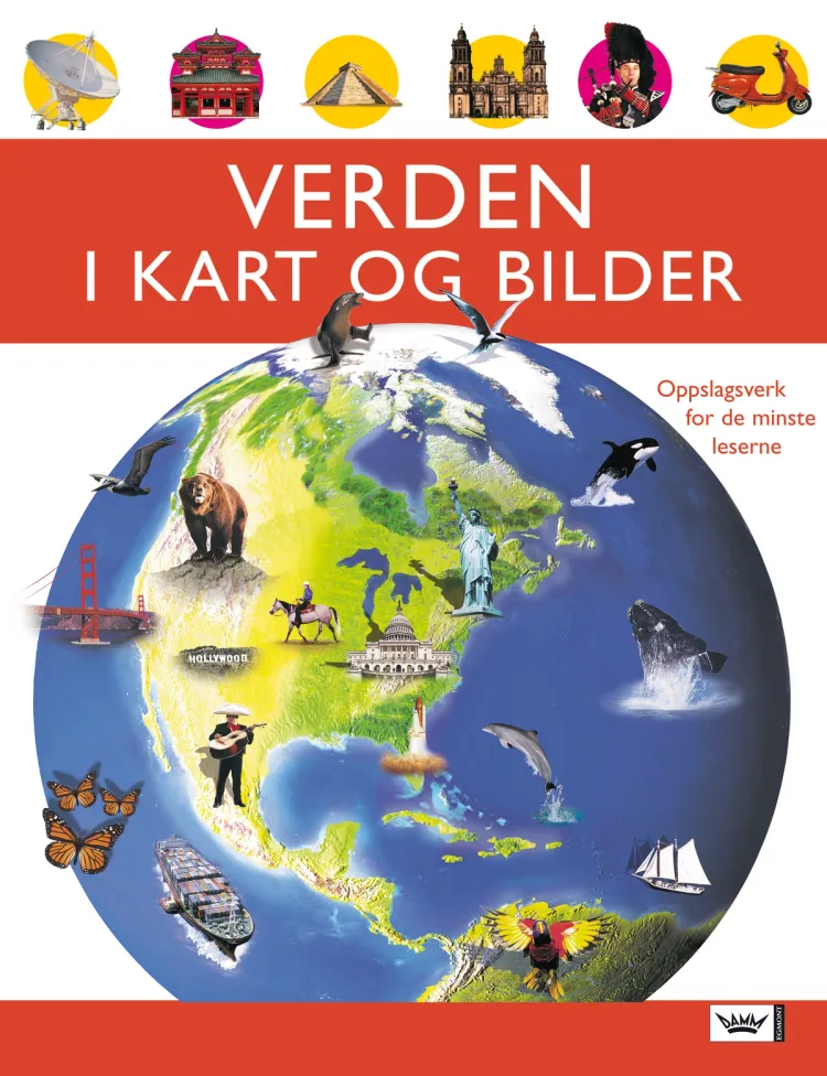 Omslag Verden i kart og bilder av Anita Ganeri og Chris Oxlade (Innbundet)