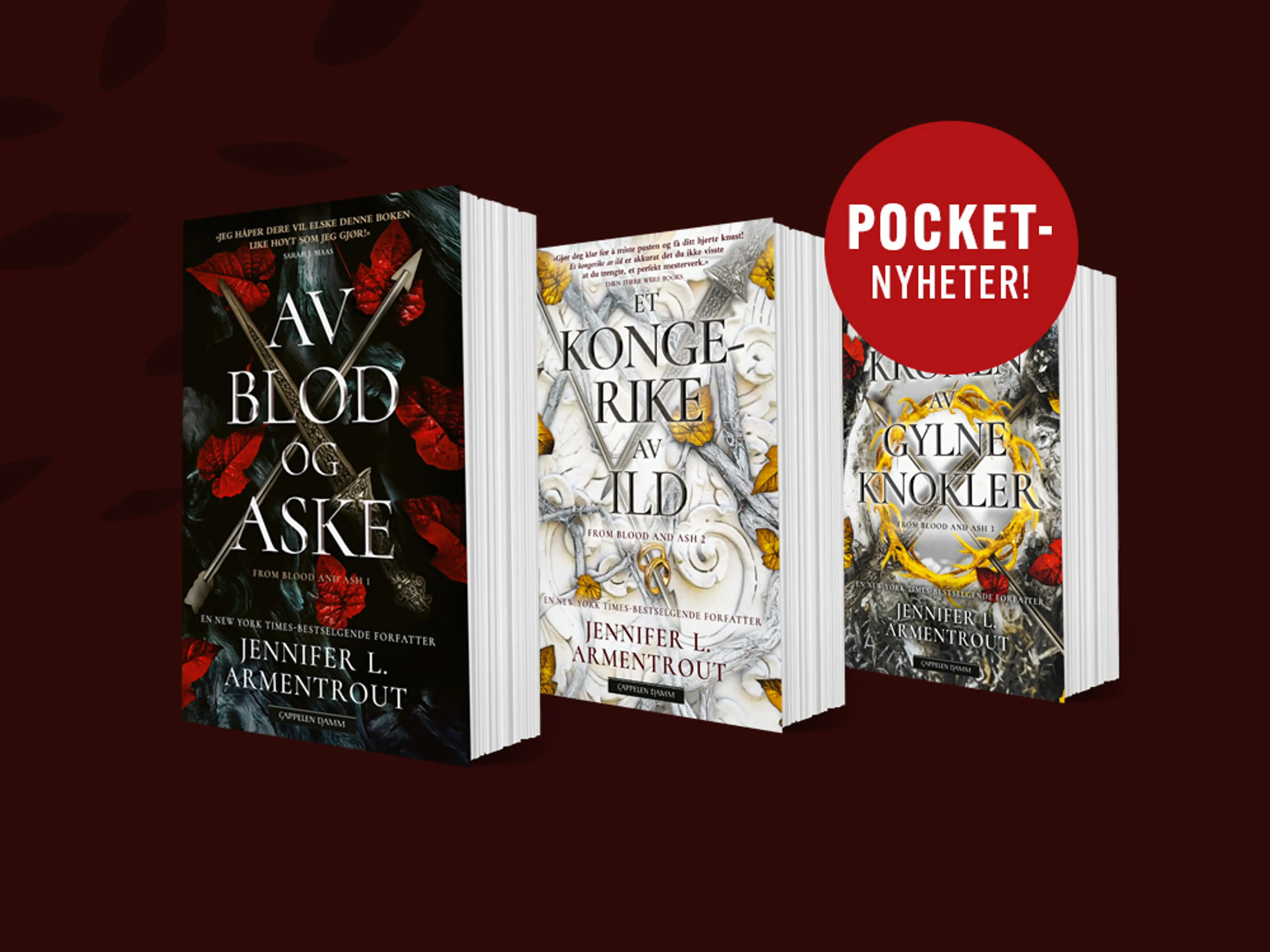 Tre bøker i serien From blood and ashes