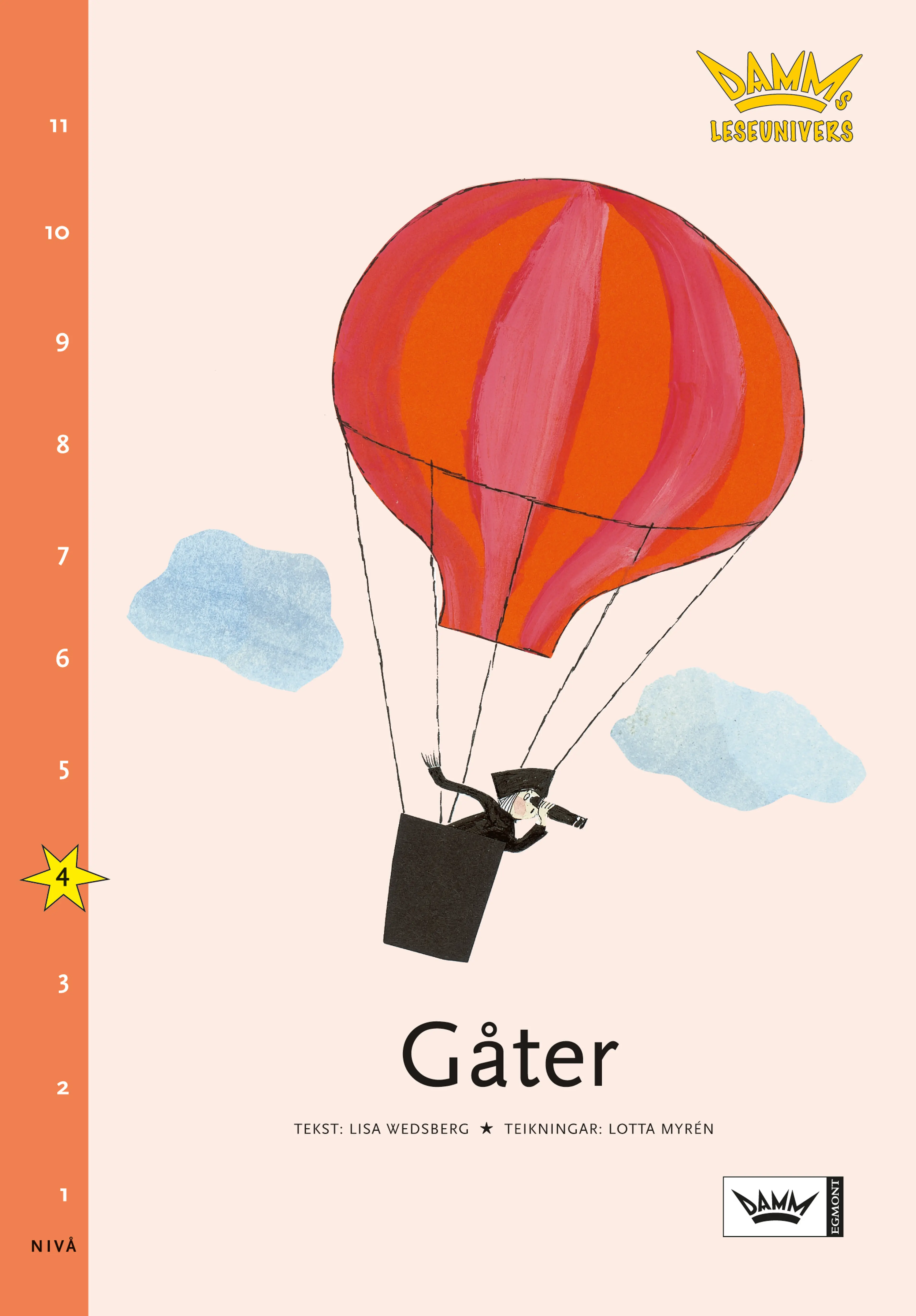 Omslag Damms leseunivers 1: Gåter av Malin Wedsberg (Heftet)