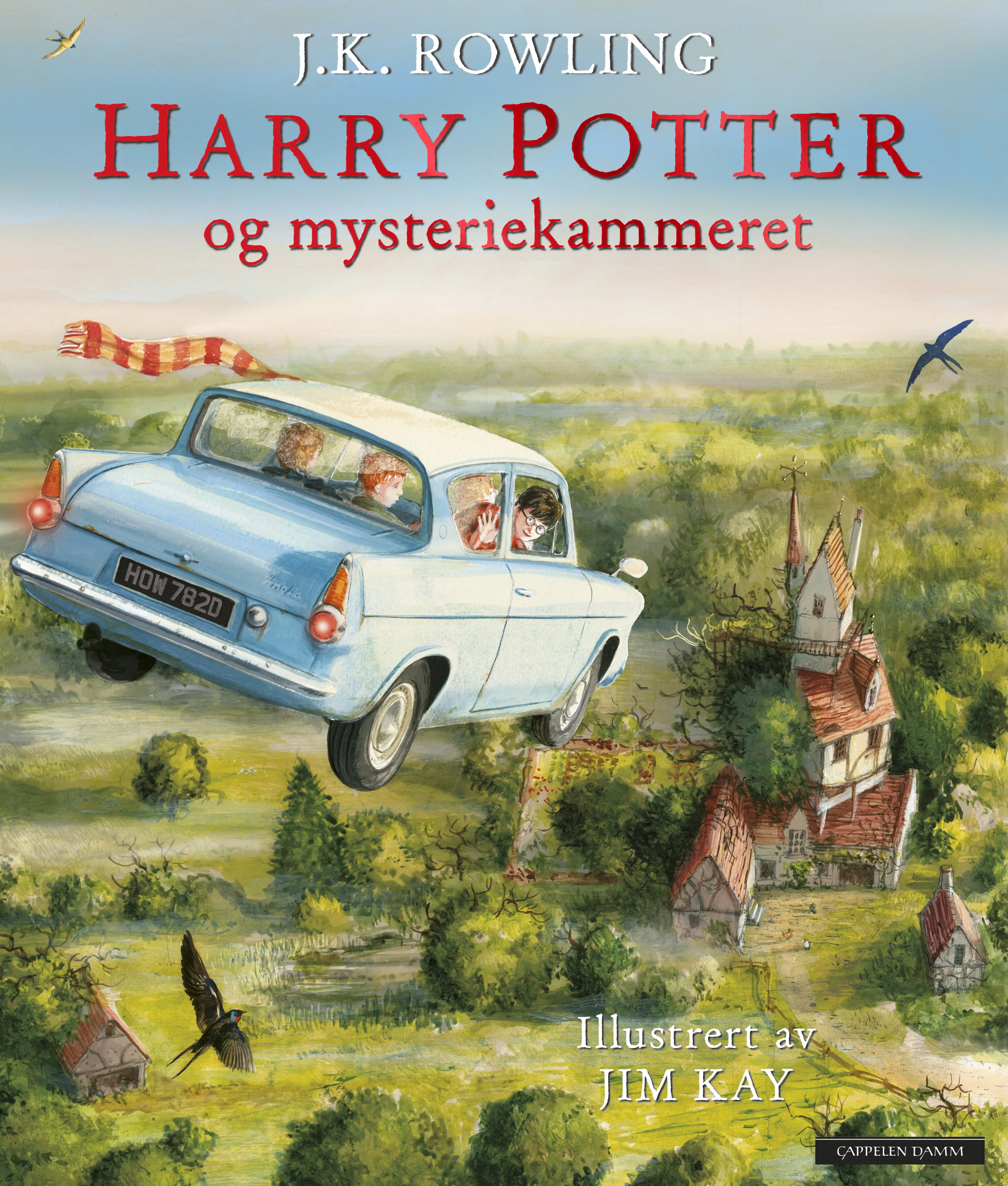 Omslag Harry Potter og Mysteriekammeret av J.K. Rowling (Innbundet)