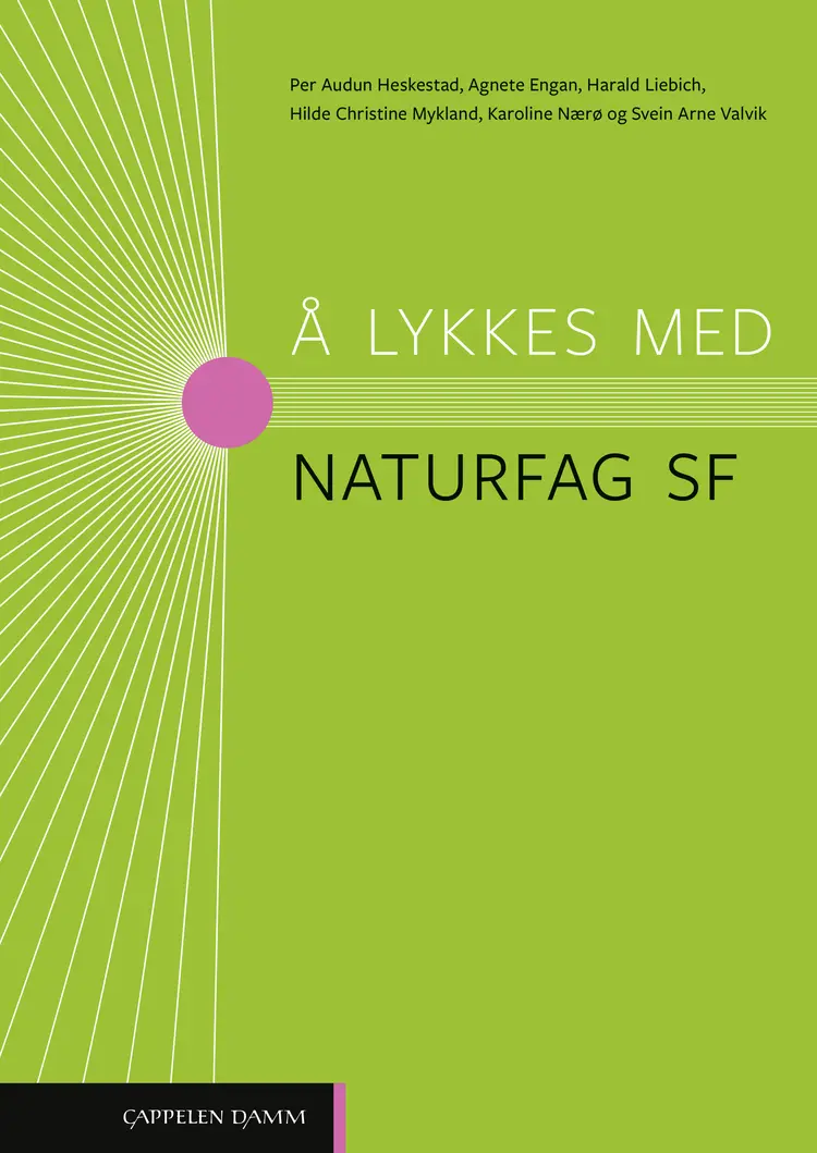 Omslag Å lykkes med naturfag SF (2023) av Heskestad, Engan mfl (Heftet)