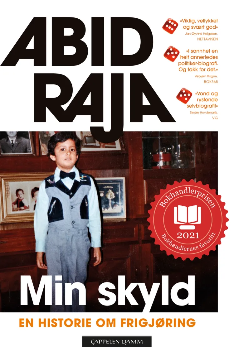Omslag Min skyld av Abid Raja (Heftet)
