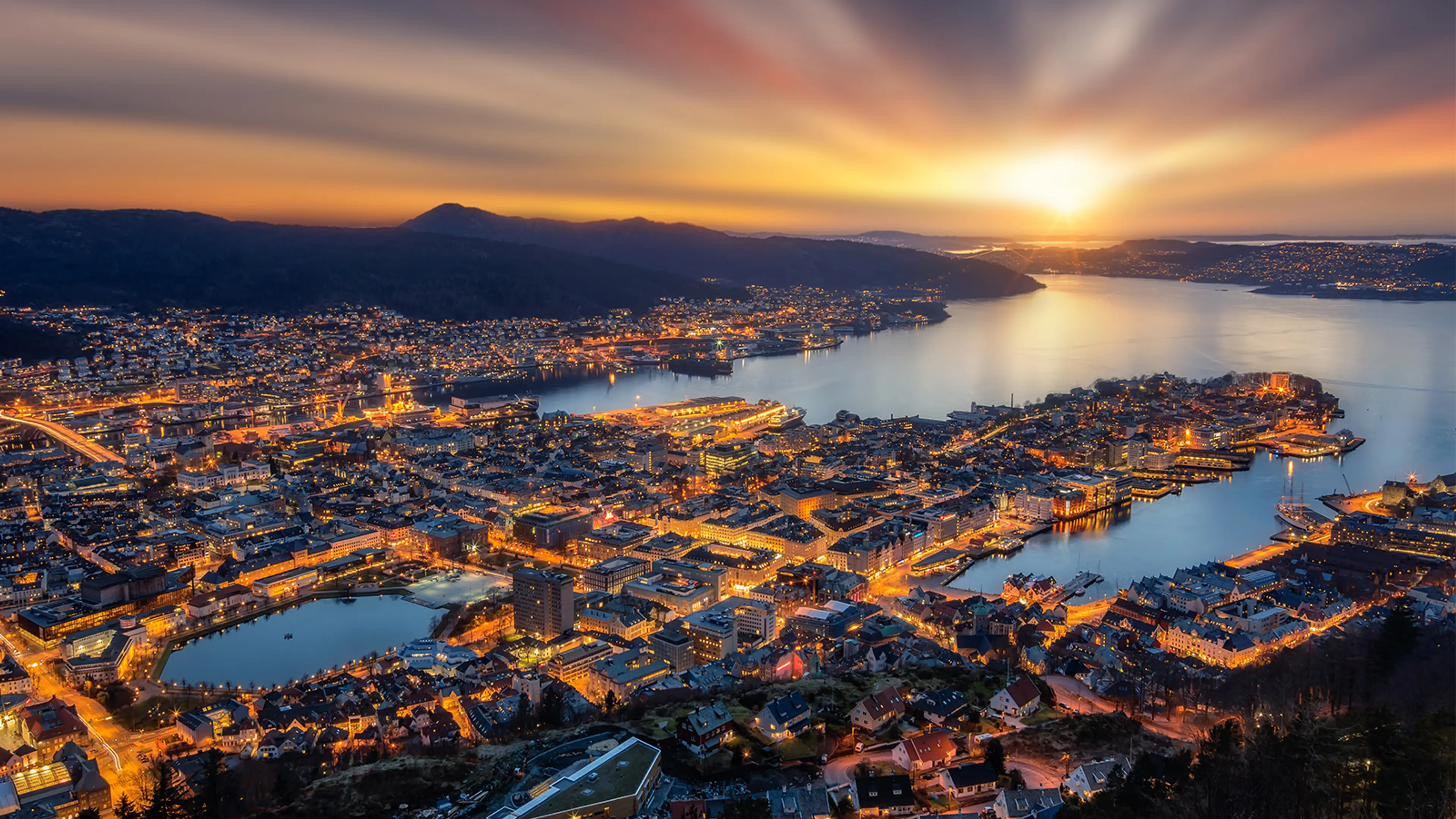 Foto av Bergen by