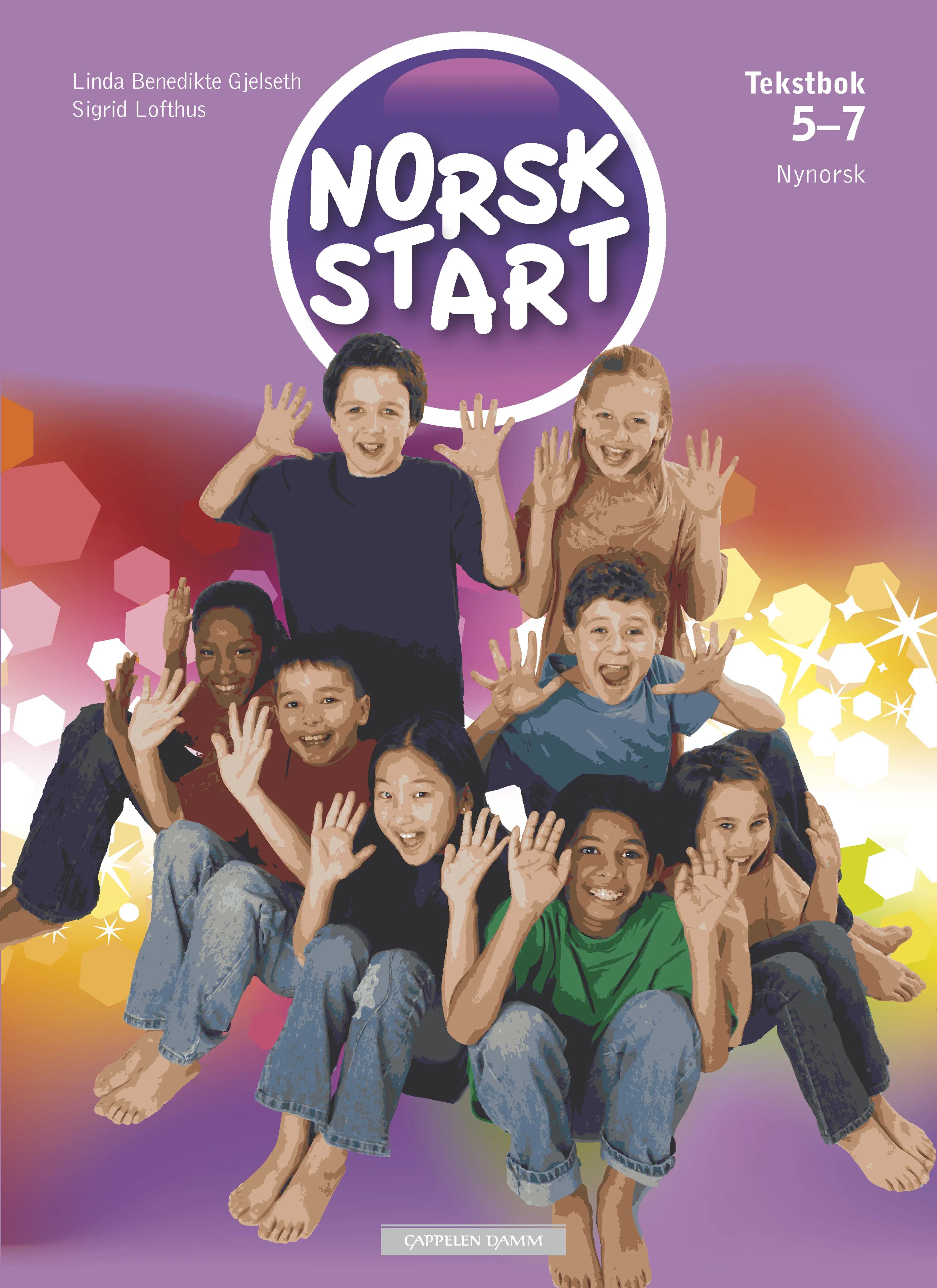 Omslag Norsk start 5-7 Tekstbok Nivå 1, 2 og 3 (K06) av Linda Gjelseth og Sigrid Lofthus (Innbundet)