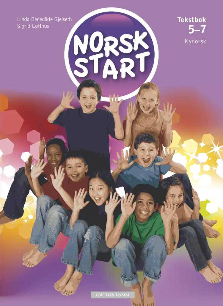 Omslag Norsk start 5-7 Tekstbok Nivå 1, 2 og 3 (K06) av Linda Gjelseth og Sigrid Lofthus (Innbundet)