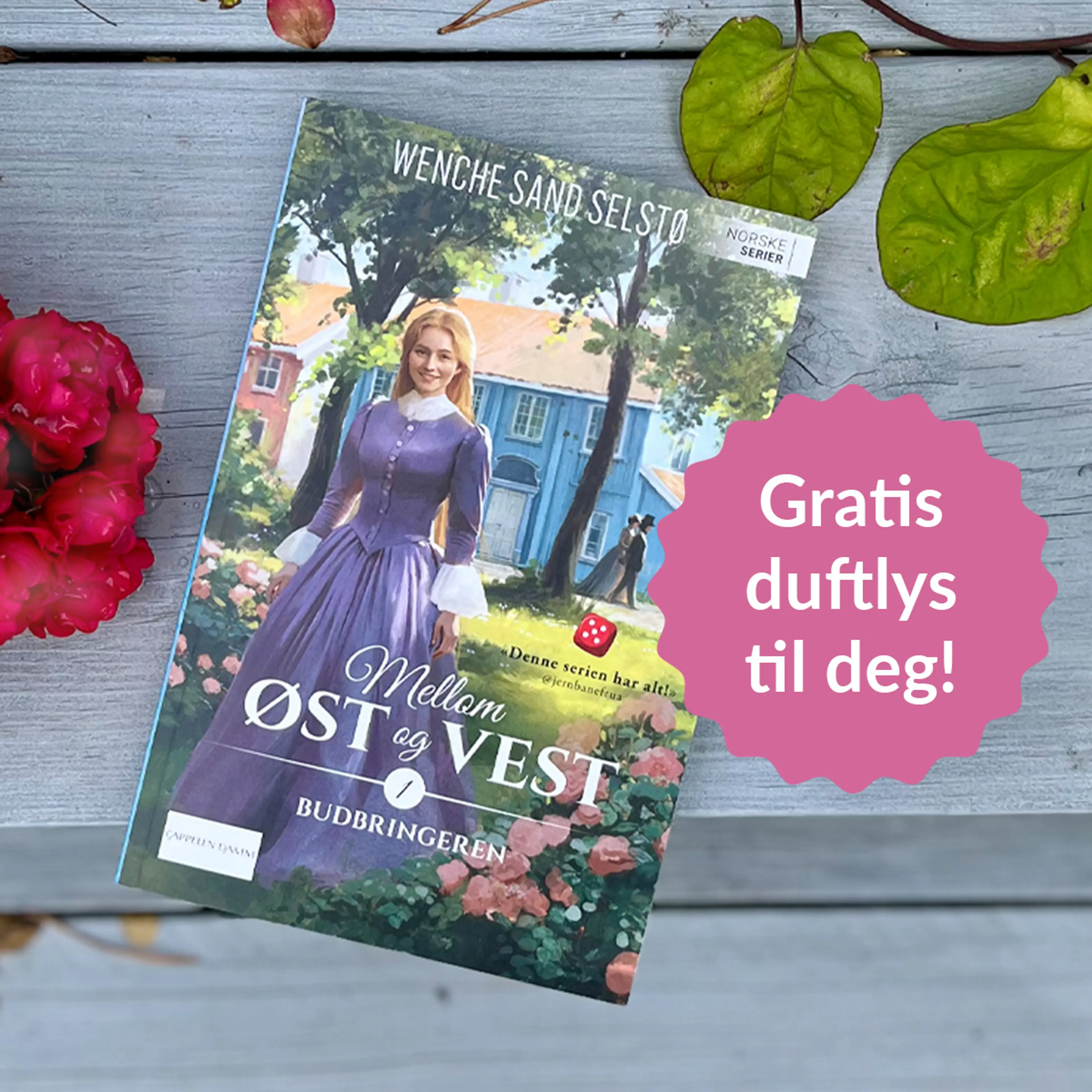 Foto av første bok i serien Mellom øst og vest
