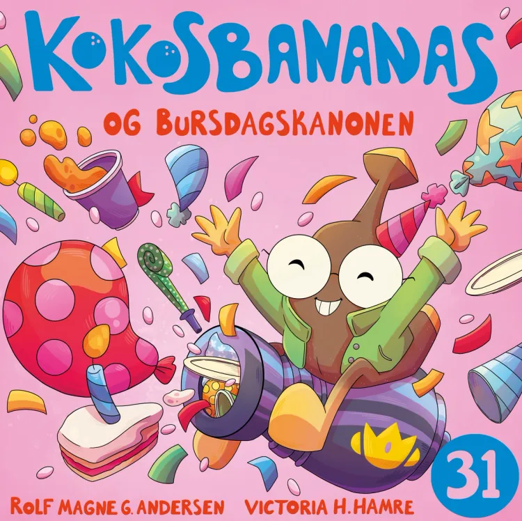Omslag Kokosbananas og bursdagskanonen av Rolf Magne G. Andersen (Lydbok)