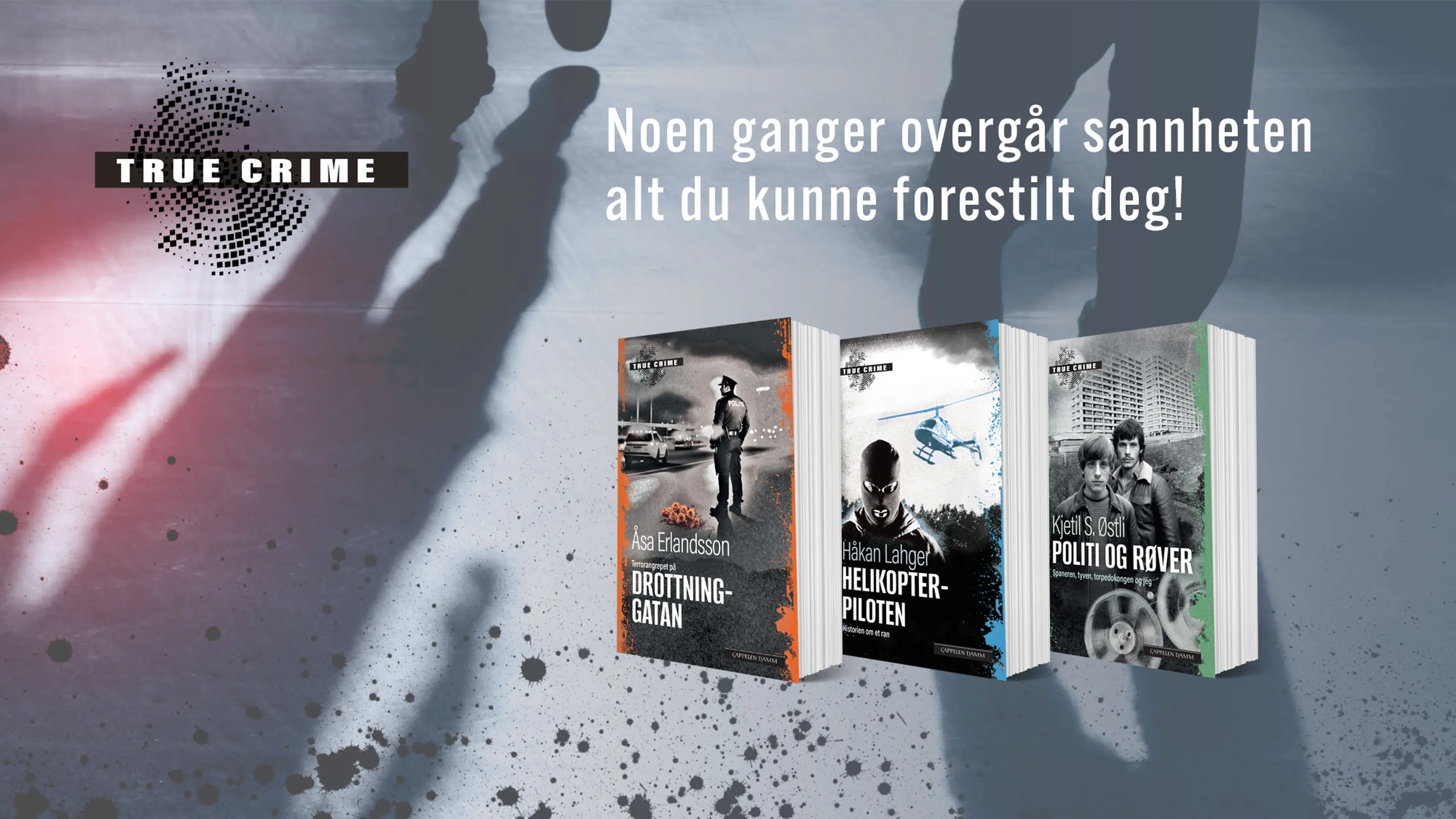 Tre bøker i abonnementet True Crime