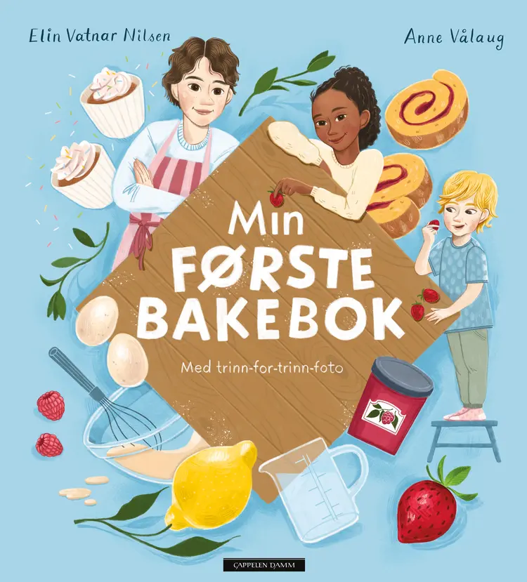 Omslag Min første bakebok av Elin Vatnar Nilsen (Innbundet)