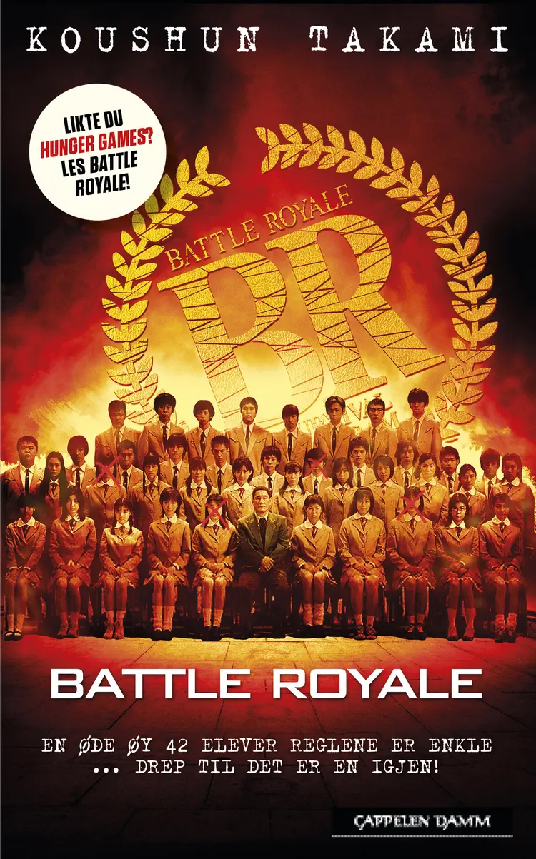 Omslag Battle Royale av Koushun Takami (Heftet)