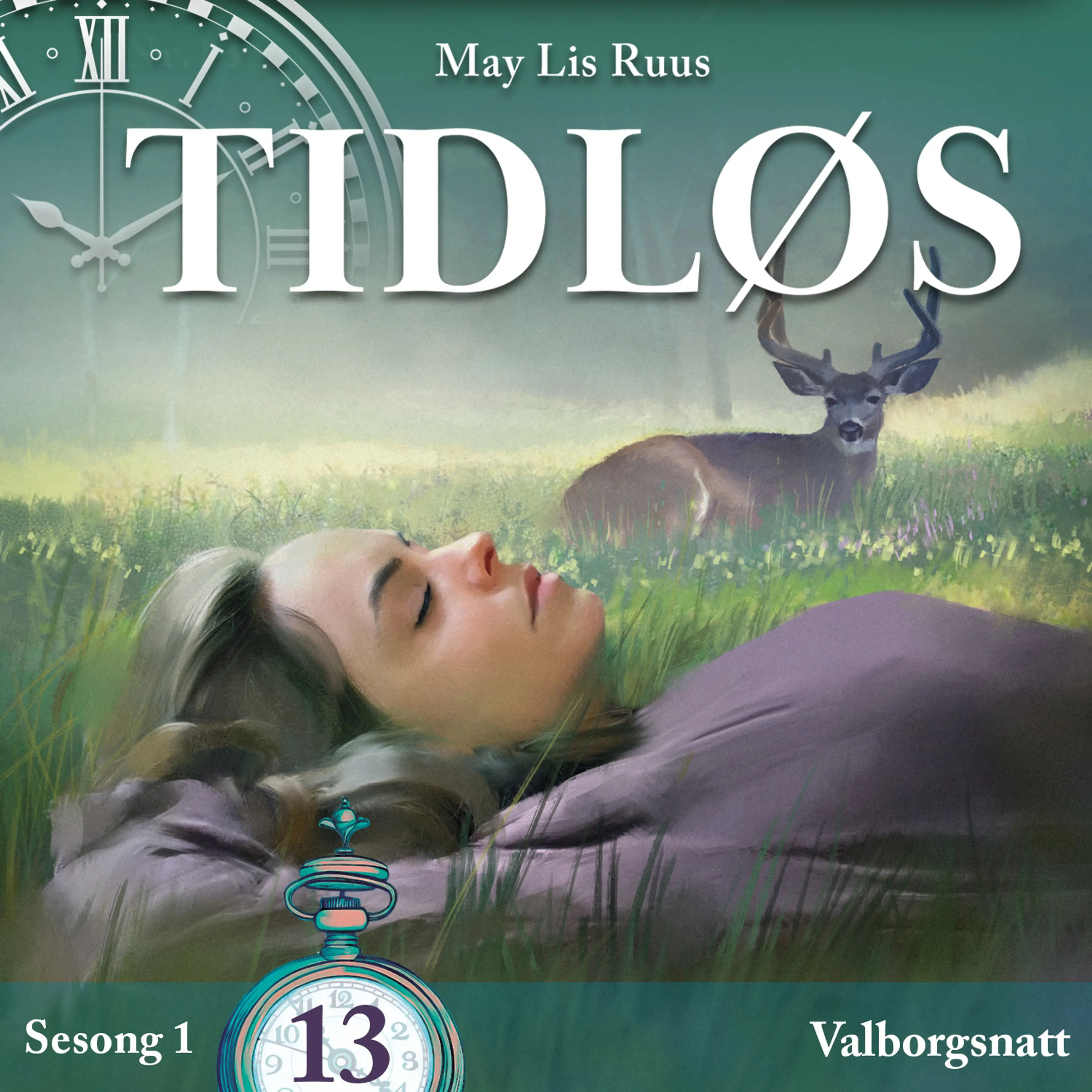 Omslag Valborgsnatt av May Lis Ruus (Lydbok)