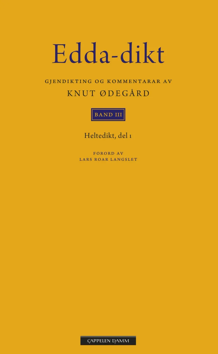 Omslag Edda-dikt Band III av Knut Ødegård (Innbundet)