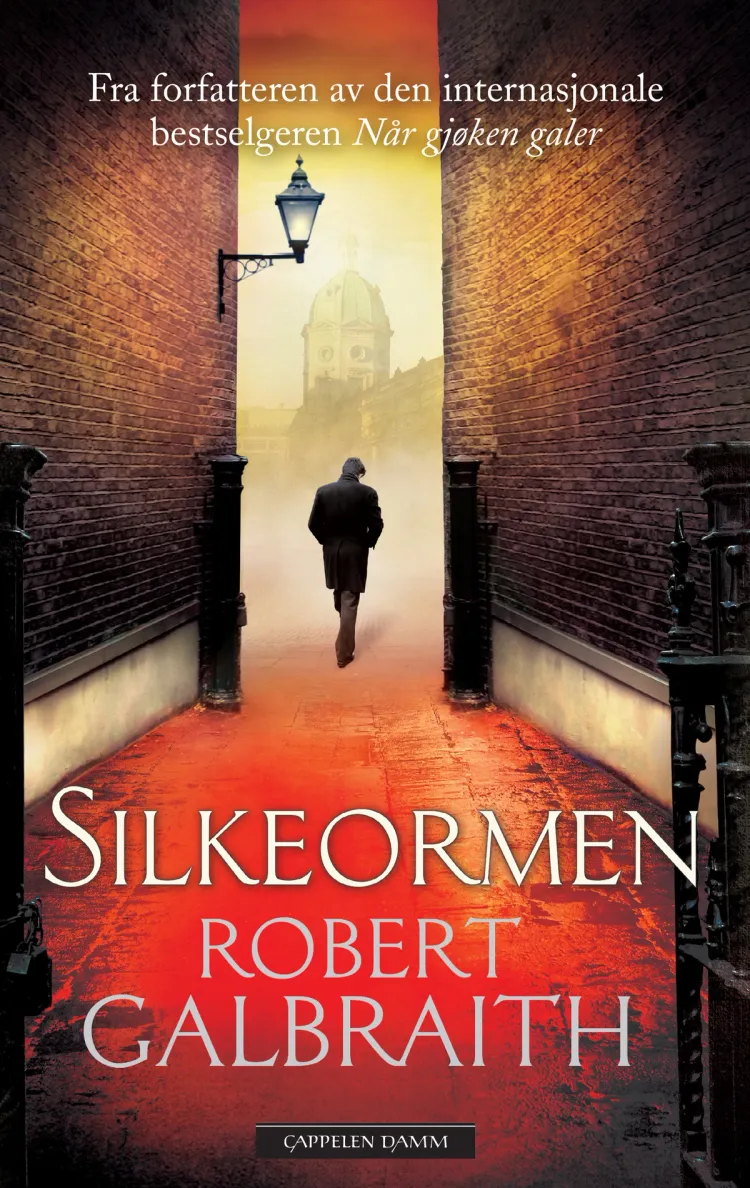 Omslag Silkeormen av Robert Galbraith (Innbundet)