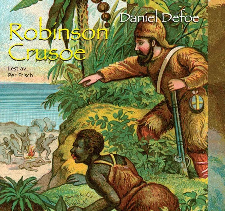 Omslag Robinson Crusoe av Daniel Defoe (CD)