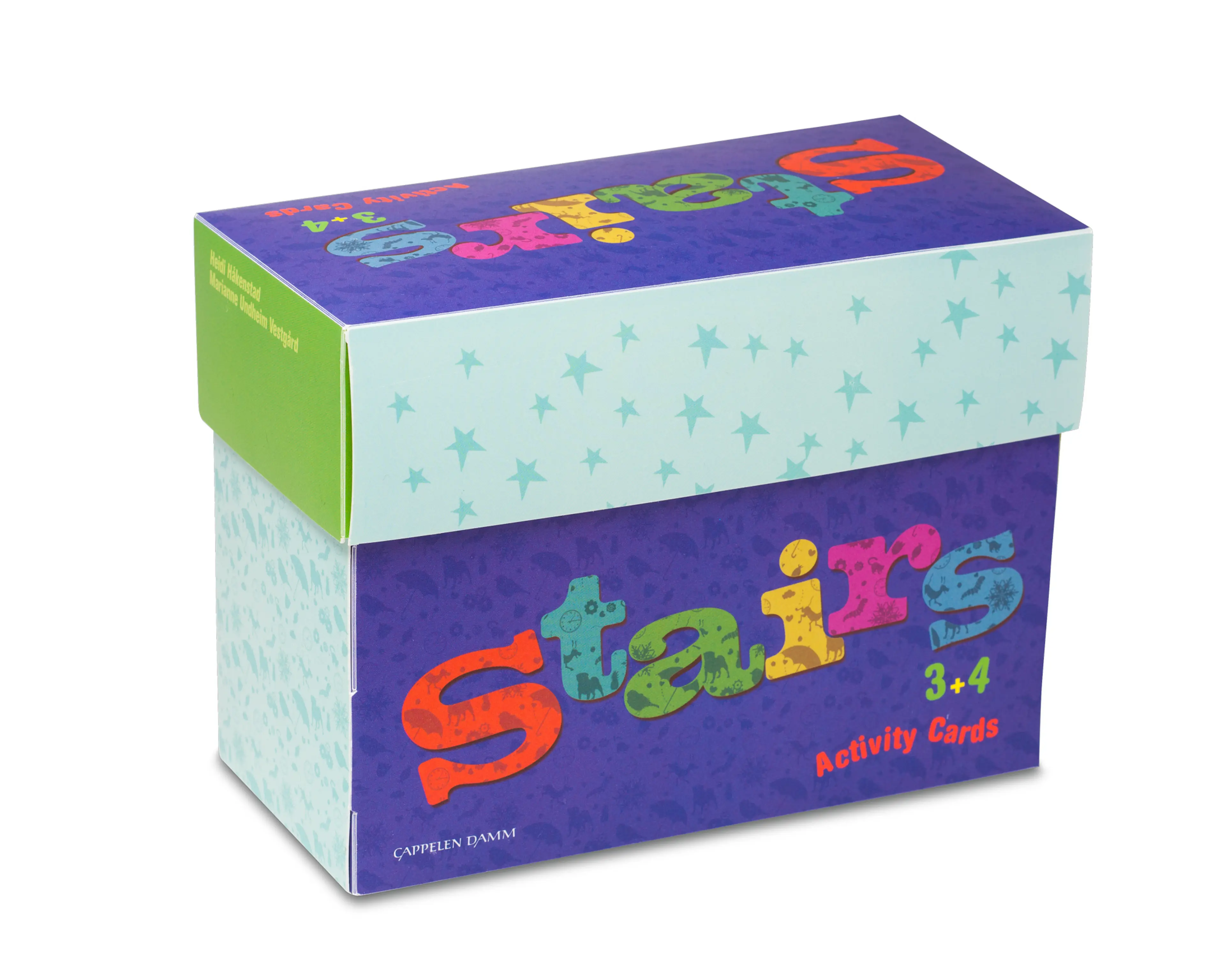 Omslag Stairs 3+4 Activity Cards av Heidi Håkenstad og Marianne Undheim Vestgård (Eske)