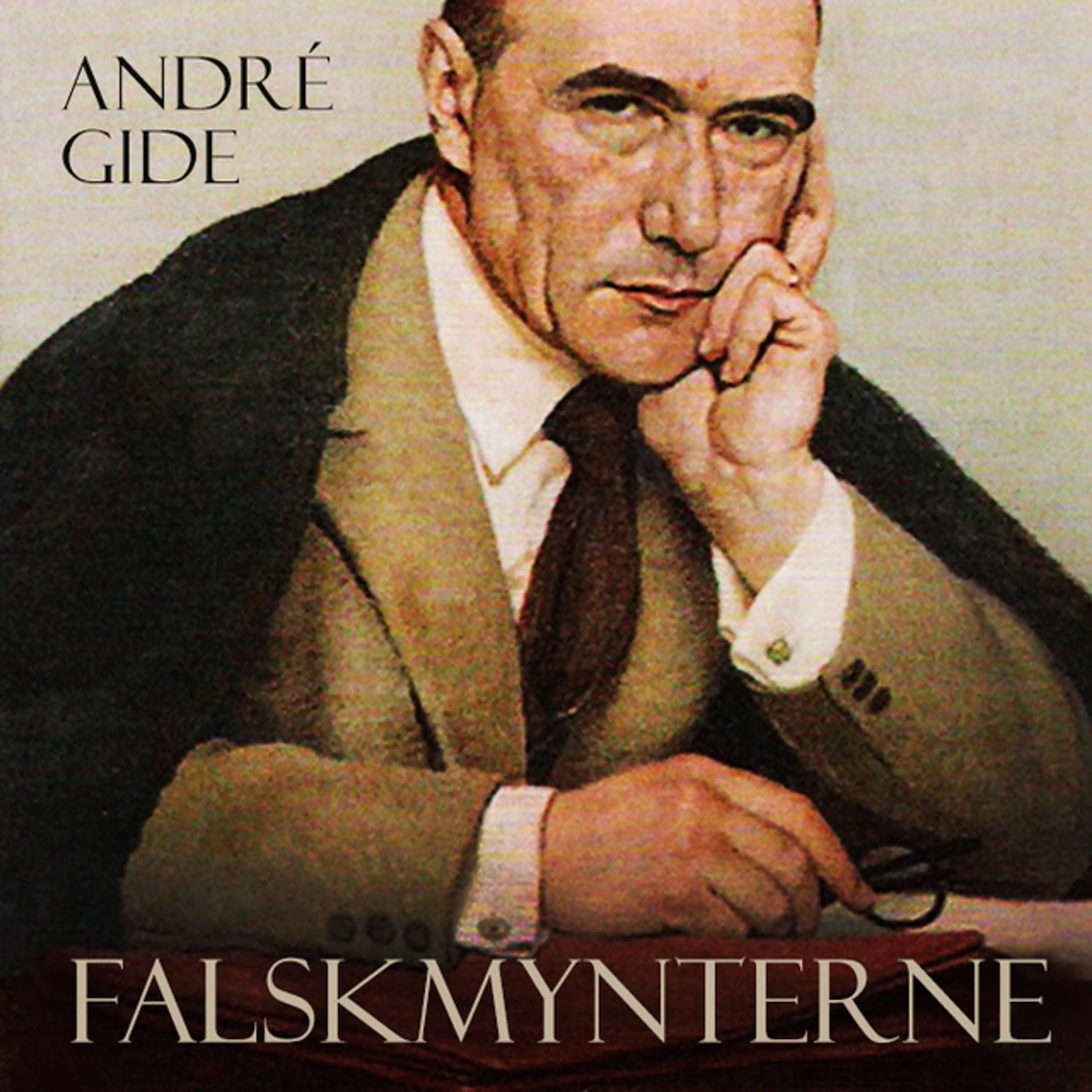 Omslag Falskmynterne av André Gide (Lydbok)