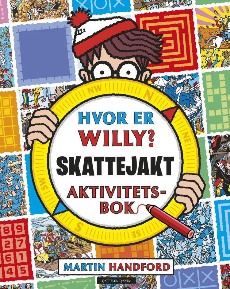 Omslag Hvor er Willy? Skattejakt. Aktivitetsbok av Martin Handford (Heftet)