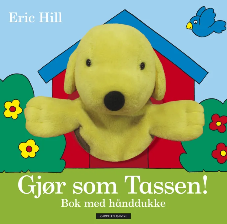 Omslag Gjør som Tassen! Bok med hånddukke av Eric Hill (Innbundet)