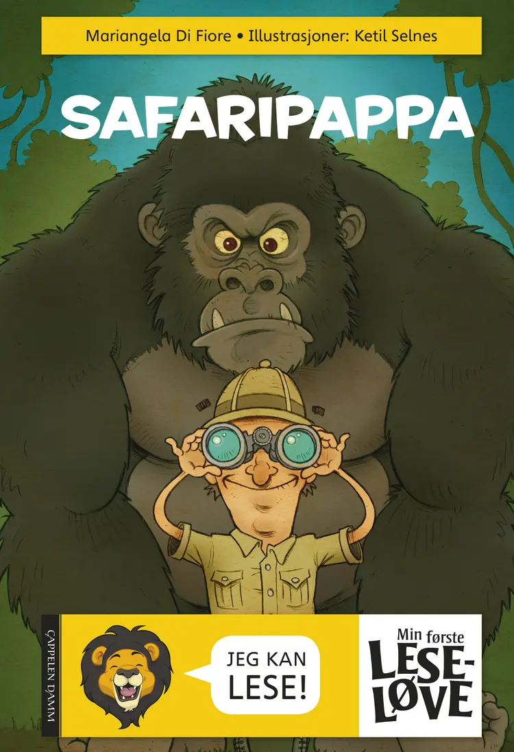 Omslag Min første leseløve - Safaripappa av Mariangela Di Fiore (Innbundet)