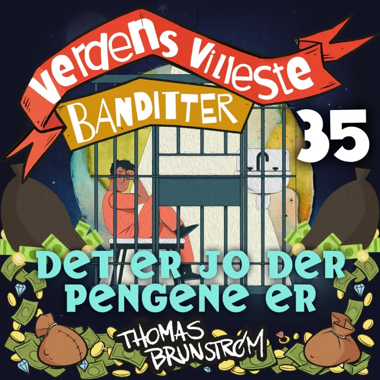 Omslag Det er jo der pengene er av Thomas Brunstrøm (Lydbok)