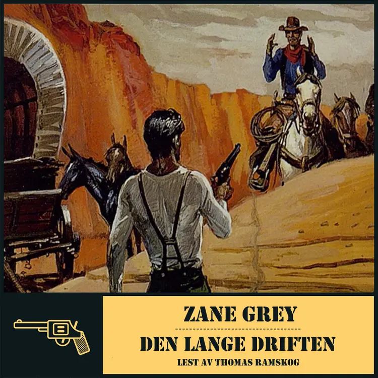 Omslag Den lange driften av Zane Grey (Lydbok)