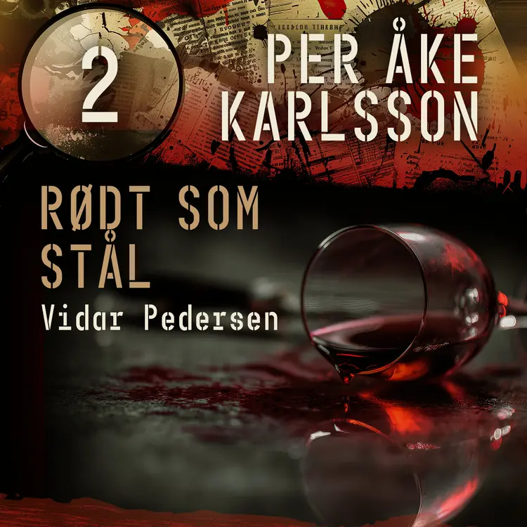 Omslag Rødt som stål av Vidar Pedersen (Lydbok)