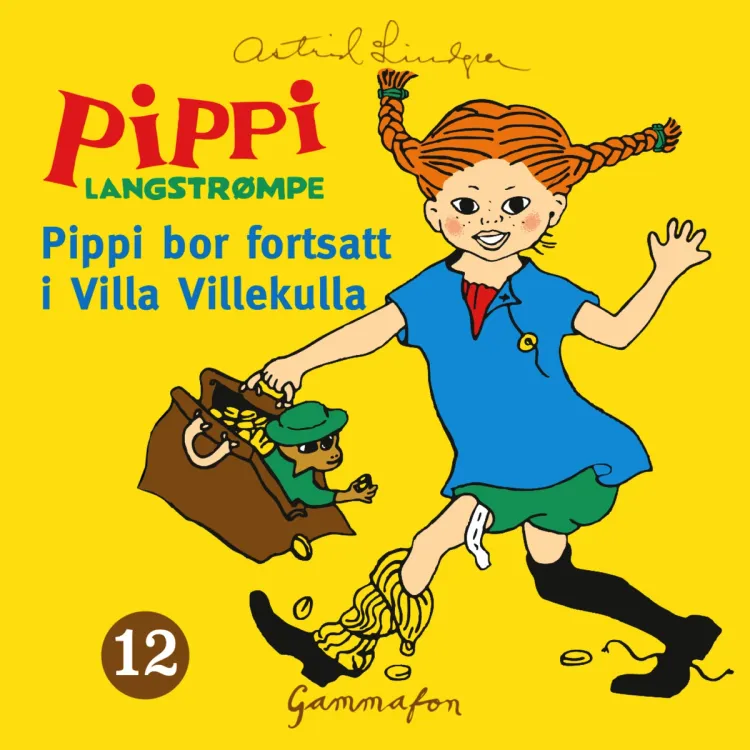 Omslag Pippi bor fortsatt i Villa Villekulla av Astrid Lindgren (Lydbok)