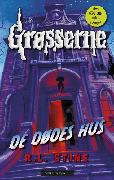 Omslag Grøsserne – De dødes hus av R.L. Stine (Innbundet)