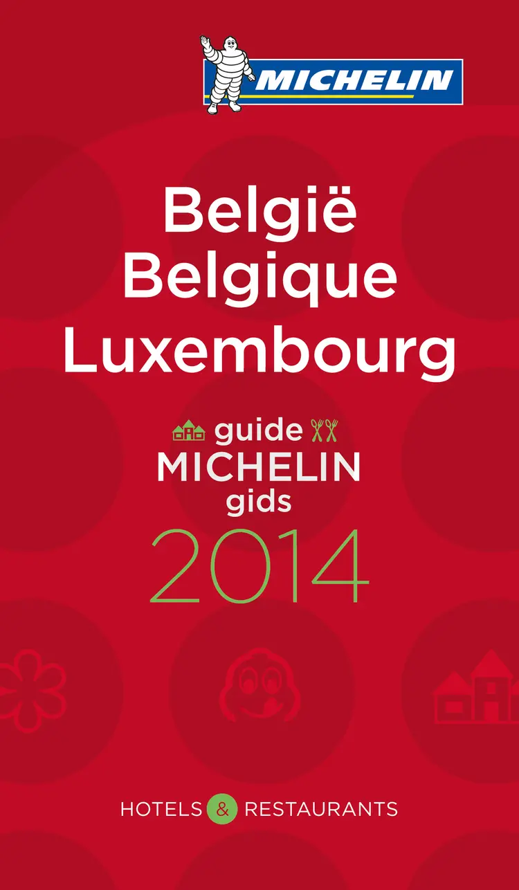 Omslag Belgia og Luxemourg 2014 ( MI rød guide) av Michelin (Heftet)