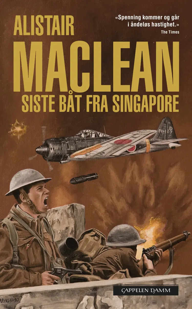 Omslag Siste båt fra Singapore av Alistair MacLean (Heftet)