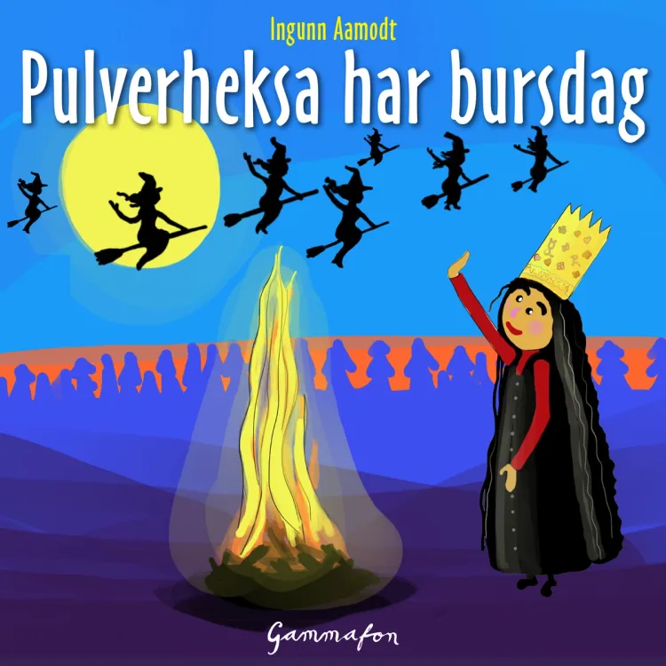 Omslag Pulverheksa har bursdag av Ingunn Aamodt (Lydbok)
