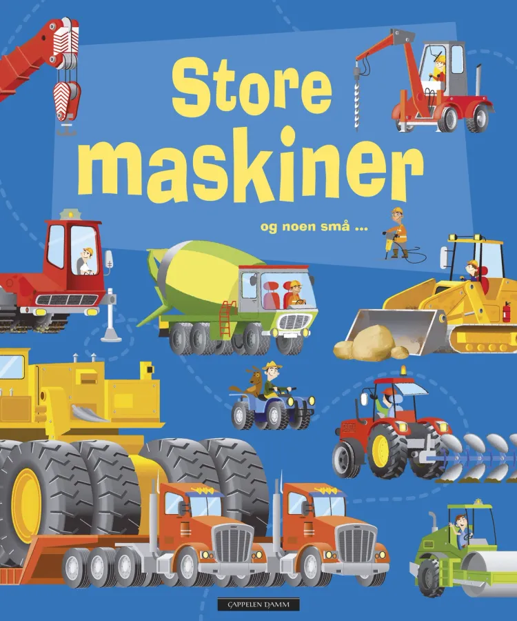 Omslag Store maskiner og noen små ... av Minna Lacey (Innbundet)