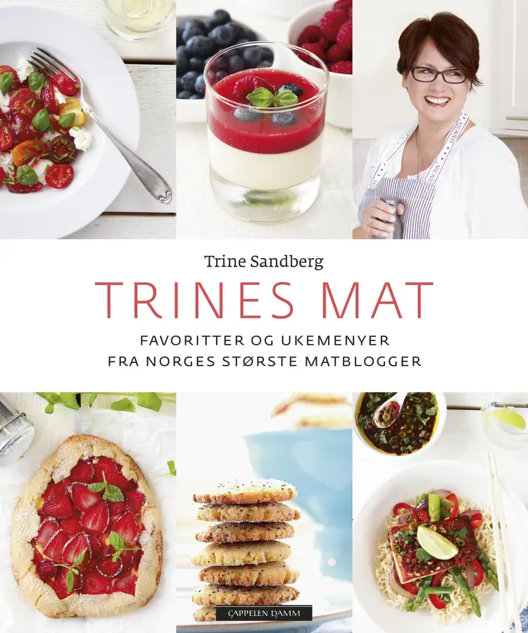 Omslag Trines mat av Trine Sandberg (Innbundet)