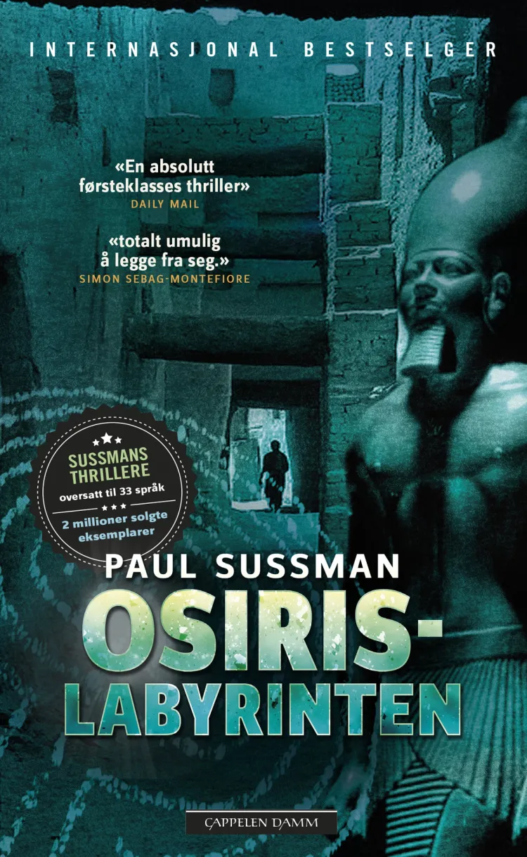 Omslag Osirislabyrinten av Paul Sussman (Heftet)