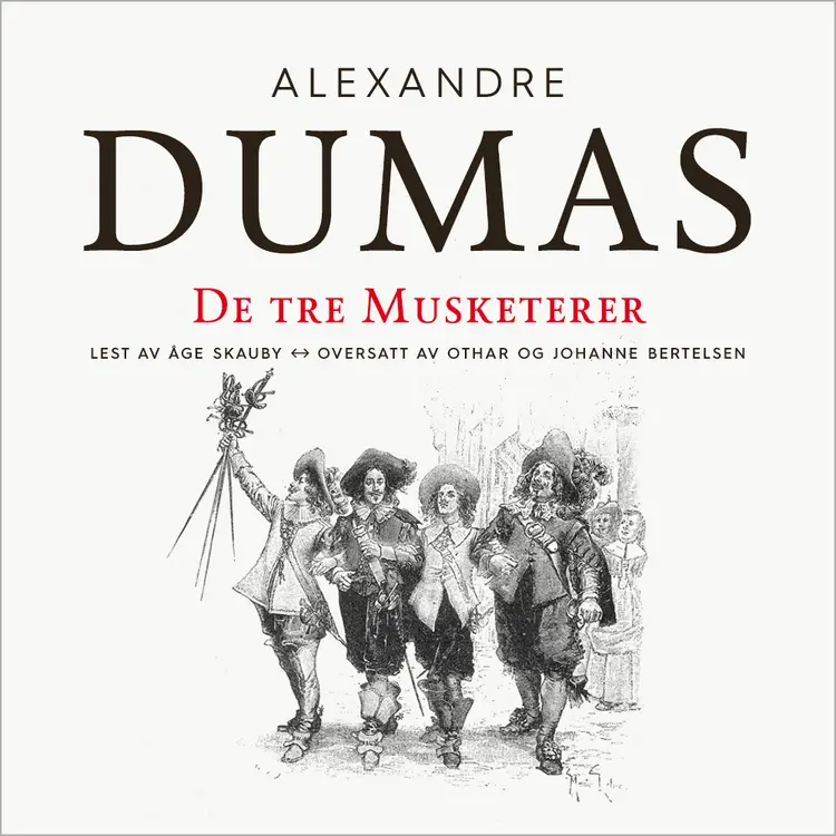 Omslag De tre musketerer av Alexandre Dumas d.e. (Lydbok)