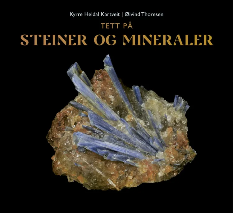 Omslag Tett på steiner og mineraler av Kyrre Heldal Kartveit (Innbundet)