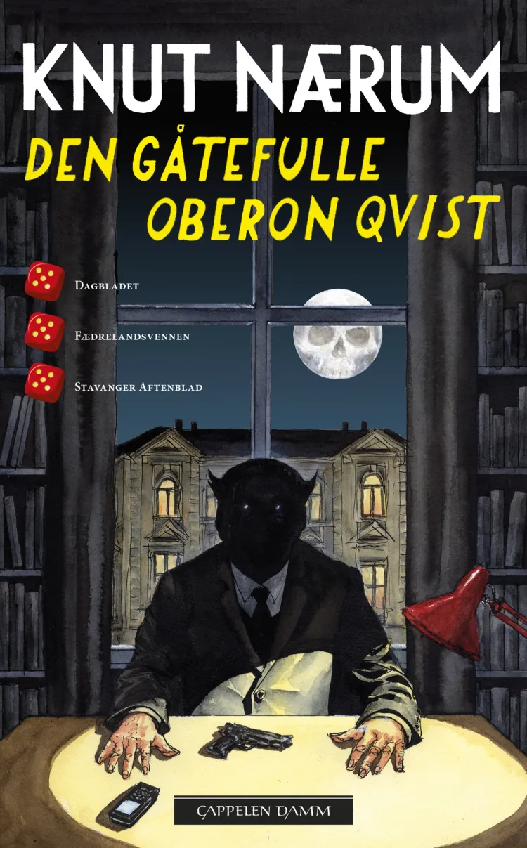 Omslag Den gåtefulle Oberon Qvist av Knut Nærum (Innbundet)