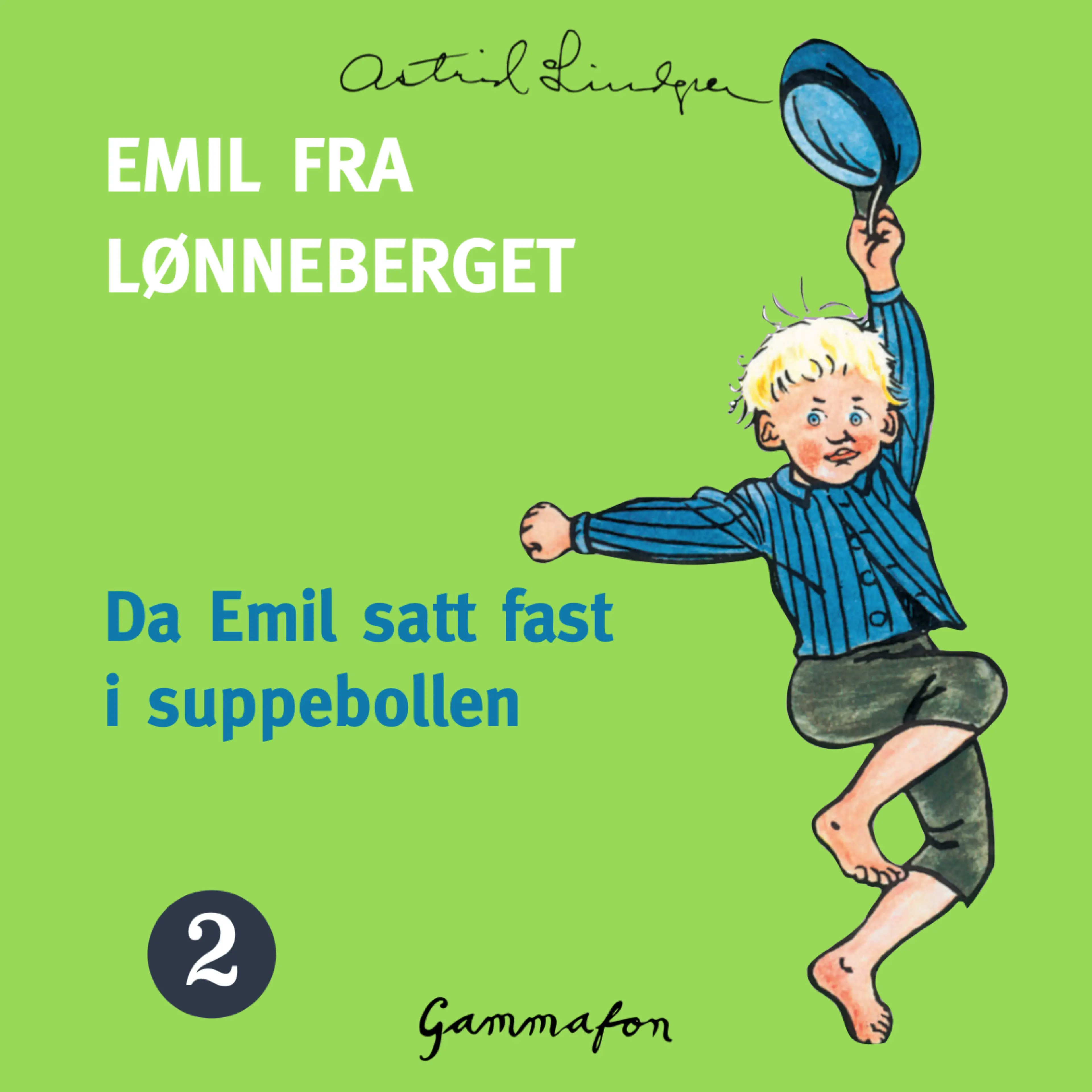 Omslag Da Emil satt fast i suppebollen av Astrid Lindgren (Lydbok)