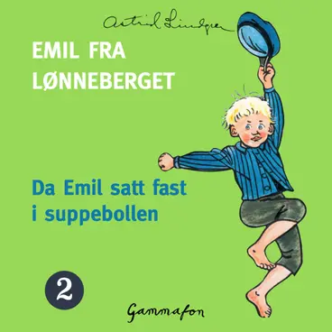 Omslag Da Emil satt fast i suppebollen av Astrid Lindgren (Lydbok)