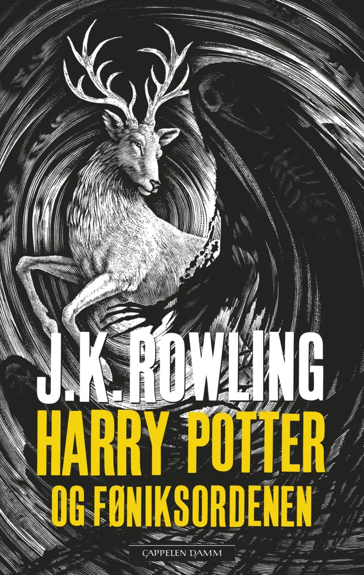 Omslag Harry Potter og Føniksordenen av J.K. Rowling (Innbundet)