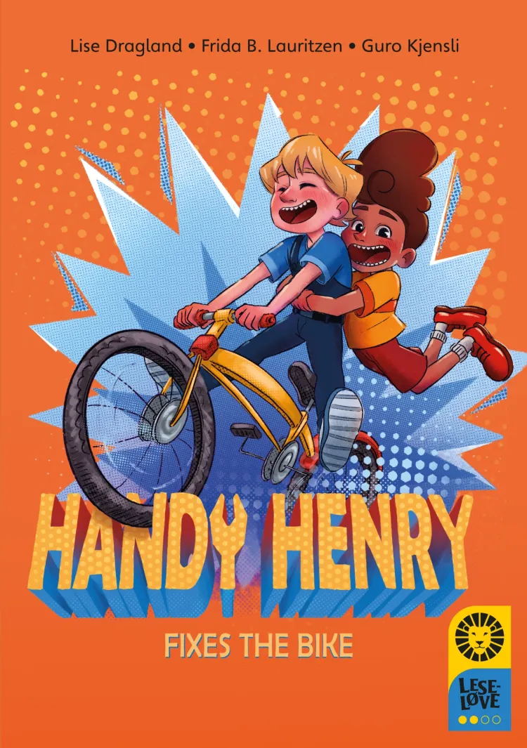 Omslag Leseløve nivå 2 Engelsk - Handy Henry fixes the bike av Lise Dragland (Ebok)