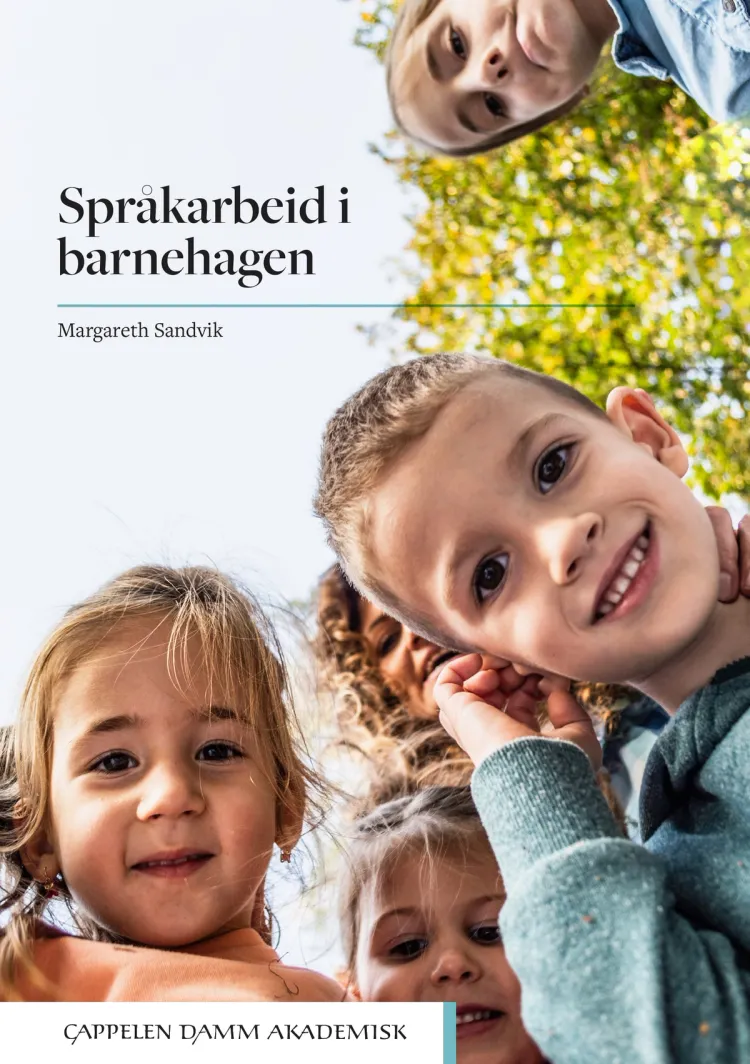 Omslag Språkarbeid i barnehagen av Margareth Sandvik (Heftet)