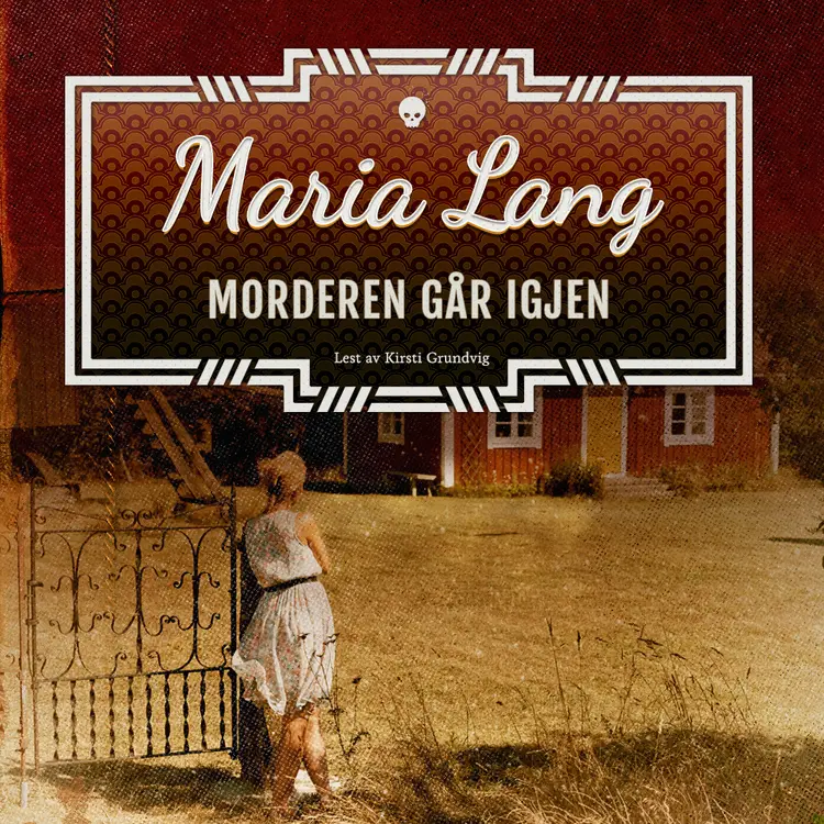Omslag Morderen går igjen av Maria Lang (Lydbok)