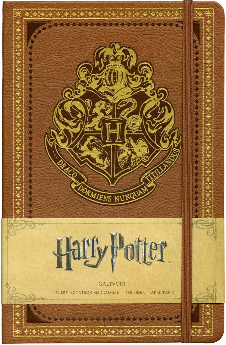 Omslag Harry Potter Galtvort linjert notatbok (Innbundet)