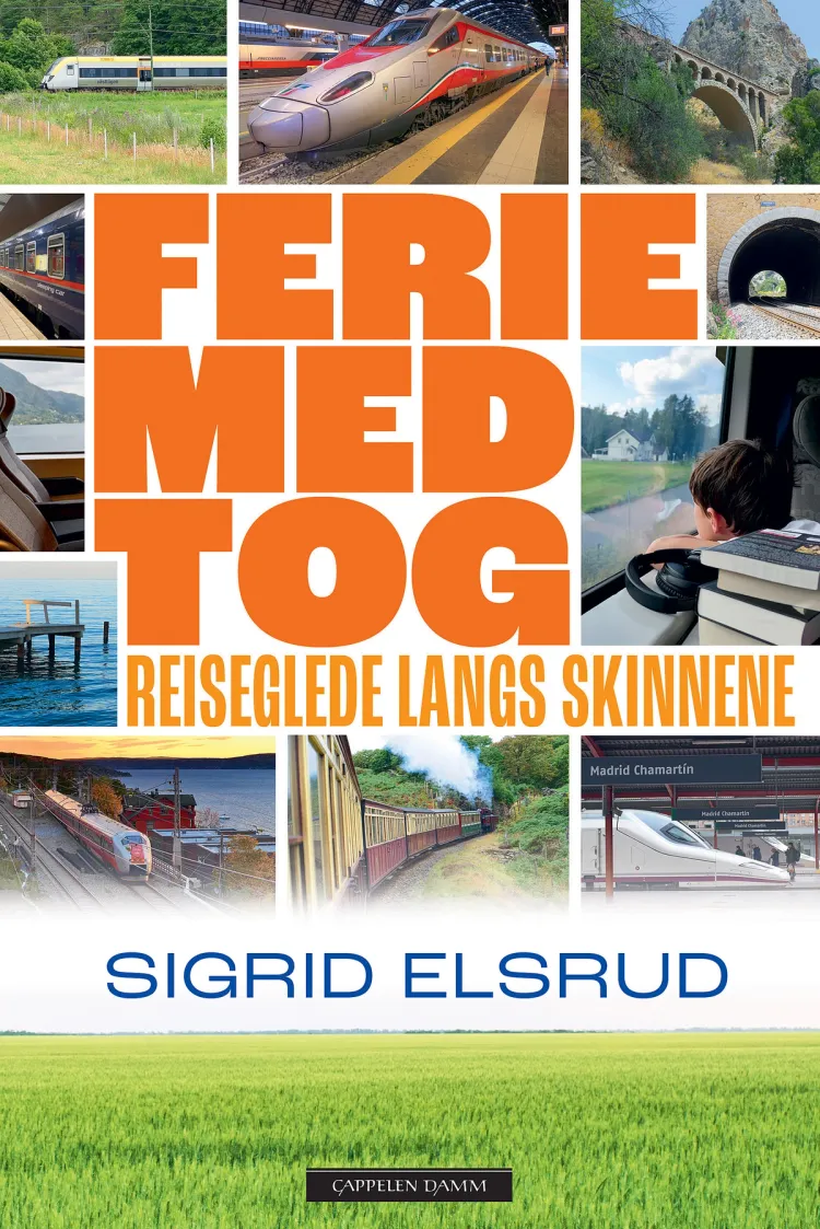 Omslag Ferie med tog av Sigrid Elsrud (Innbundet)