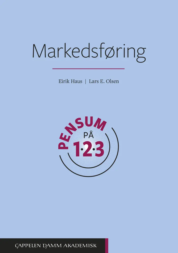 Omslag Markedsføring på 1-2-3 av Eirik Haus og Lars E. Olsen (Heftet)